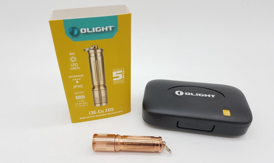 Olight I3E-Cu EOS LED Mini Taschenlampe mit Schlüsselanhänger