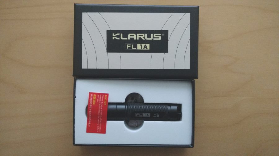 Klarus FL1A mit Box