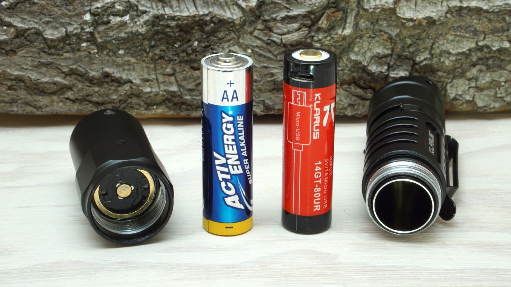 Stromversorgung der Klarus XT1A