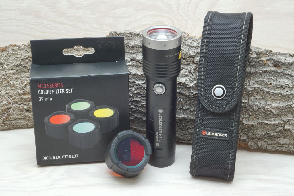 Ledlenser MT14 mit farbigen Filtern