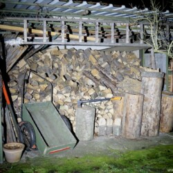 Olight H2R Beamshot Holzschuppen