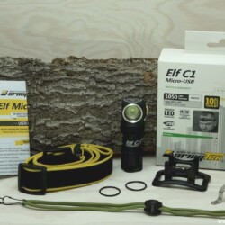 Armytek Elf C1 Micro-USB LED Taschenlampe mit Zubehör Armytek Elf C1 Micro-USB LED Taschenlampe